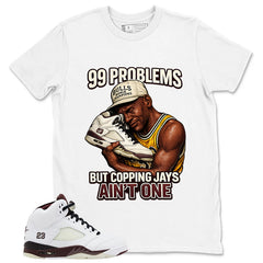 Graphic T-shirt to Match A Maniere Black Collective 5s - 99 Problems Graphic