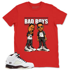 Graphic T-shirt to Match A Maniere Black Collective 5s - Bad Boys Graphic
