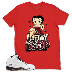 Graphic T-shirt to Match A Maniere Black Collective 5s - Betty Boop Graphic