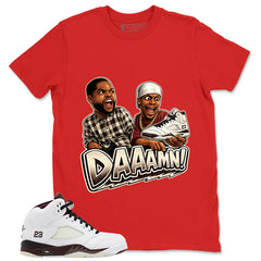 Graphic T-shirt to Match A Maniere Black Collective 5s - Daaamn Sneaker Graphic