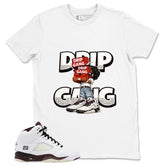 Graphic T-shirt to Match A Maniere Black Collective 5s - Drip Gang Graphic