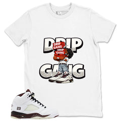 Graphic T-shirt to Match A Maniere Black Collective 5s - Drip Gang Graphic