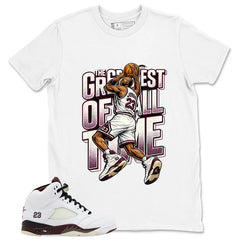Graphic T-shirt to Match A Maniere Black Collective 5s - Greatest Of All Time Graphic
