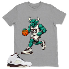 Graphic T-shirt to Match A Maniere Black Collective 5s - Raging Bull Graphic