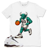 Graphic T-shirt to Match A Maniere Black Collective 5s - Raging Bull Graphic