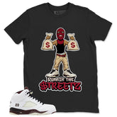 Graphic T-shirt to Match A Maniere Black Collective 5s - Runnin' The Street Graphic
