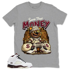 Graphic T-shirt to Match A Maniere Black Collective 5s - Save That Money Graphic