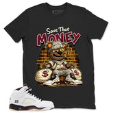 Graphic T-shirt to Match A Maniere Black Collective 5s - Save That Money Graphic
