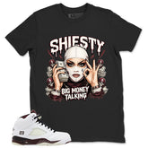 Graphic T-shirt to Match A Maniere Black Collective 5s - Shiesty Big Money Talk Graphic