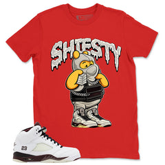 Graphic T-shirt to Match A Maniere Black Collective 5s - Shiesty Pooh Graphic