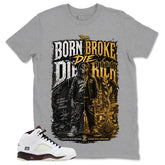 Born Broke, Die Rich Zadago Graphic T-shirt