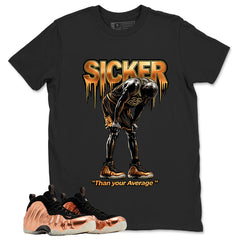 Sicker MJ Graphic Tee, Shirt to Match Air Foamposite One Copper, Air Foamposite Unisex Black Shirt