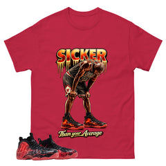 Sicker Than Your Average Graphic Tee, Shirt to Match Air Foamposite Stranger Things, Air Foamposite Unisex Blue Shirt