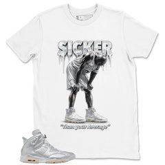 Sicker Than Your Average Shirt - Match Air Jordan 6 x Paris Saint-Germain Metallic Silver
