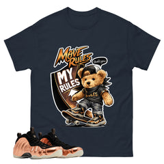 Skate Boy Graphic Tee, Shirt to Match Air Foamposite One Copper, Air Foamposite Unisex Black Shirt