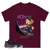 Skate Boy Graphic Tee, Shirt to Match Air Foamposite One Eggplant, Air Foamposite Unisex Purple Shirt