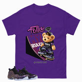 Skate Boy Graphic Tee, Shirt to Match Air Foamposite One Eggplant, Air Foamposite Unisex Purple Shirt