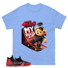 Skate Boy Graphic Tee, Shirt to Match Air Foamposite Stranger Things, Air Foamposite Unisex Blue Shirt