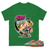 Skate Boy Graphic Tee, Shirt to Match SB Dunk Green Noise, SB Dunk Green Noise Watermelon Unisex Shirt