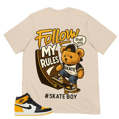 Skate Boy Shirt - Match Air Jordan 1 Yellow Toe