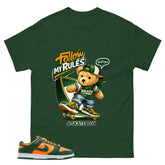 Skate Boy Shirt - Match Green Dunk Low Miami Hurricanes