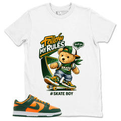Skate Boy Shirt - Match Green Dunk Low Miami Hurricanes