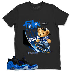 Skate Boys Shirt - Match Air Foamposite One Royal