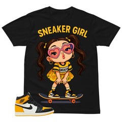 Skate Girl Shirt - Match Air Jordan 1 Yellow Toe