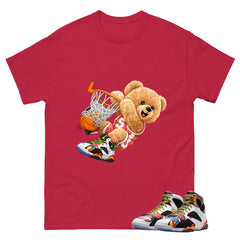 Slam Dunk Bear Graphic Tee, Shirt to Match Air Jordan 7 Miro, Air Jordan 7 Miro Unisex Shirt