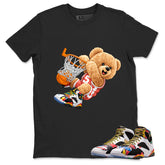 Slam Dunk Bear Graphic Tee, Shirt to Match Air Jordan 7 Miro, Air Jordan 7 Miro Unisex Shirt