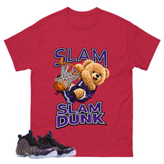 Slam Dunk Graphic Tee, Shirt to Match Air Foamposite One Eggplant, Air Foamposite Unisex Purple Shirt
