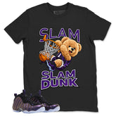 Slam Dunk Graphic Tee, Shirt to Match Air Foamposite One Eggplant, Air Foamposite Unisex Purple Shirt