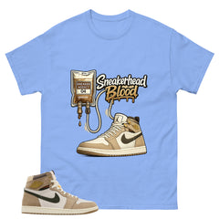 Sneaerhead Blood Shirt - Match Cream Wmns Air Jordan 1 Khaki