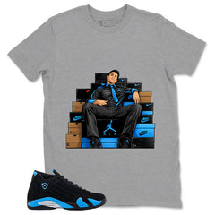 Sneaker Fresh Shirt - Match Air Jordan 14 Black University Blue 2026
