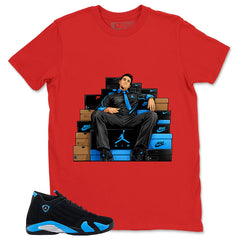 Sneaker Fresh Shirt - Match Air Jordan 14 Black University Blue 2026