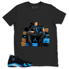 Sneaker Fresh Shirt - Match Air Jordan 14 Black University Blue 2026