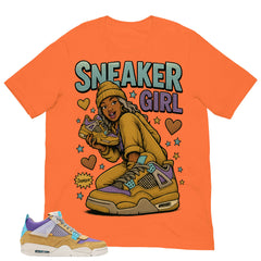 Sneaker Girl Shirt - Match Union LA x Air Jordan 4 Desert Moss