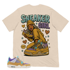 Sneaker Girl Shirt - Match Union LA x Air Jordan 4 Desert Moss