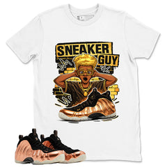 Sneaker Guy Graphic Tee, Shirt to Match Air Foamposite One Copper, Air Foamposite Unisex Black Shirt