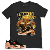 Sneaker Guy Graphic Tee, Shirt to Match Air Foamposite One Copper, Air Foamposite Unisex Black Shirt