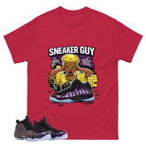 Sneaker Guy Graphic Tee, Shirt to Match Air Foamposite One Eggplant, Air Foamposite Unisex Purple Shirt