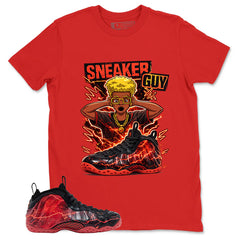 Sneaker Guy Graphic Tee, Shirt to Match Air Foamposite Stranger Things, Air Foamposite Unisex Blue Shirt