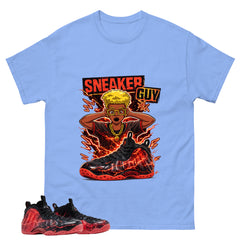 Sneaker Guy Graphic Tee, Shirt to Match Air Foamposite Stranger Things, Air Foamposite Unisex Blue Shirt