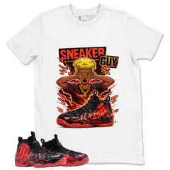 Sneaker Guy Graphic Tee, Shirt to Match Air Foamposite Stranger Things, Air Foamposite Unisex Blue Shirt