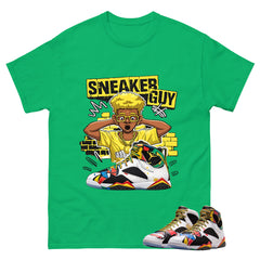 Sneaker Guy Graphic Tee, Shirt to Match Air Jordan 7 Miro, Air Jordan 7 Miro Unisex Shirt