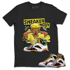Sneaker Guy Graphic Tee, Shirt to Match Air Jordan 7 Miro, Air Jordan 7 Miro Unisex Shirt