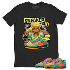 Sneaker Guy Graphic Tee, Shirt to Match SB Dunk Green Noise, SB Dunk Green Noise Watermelon Unisex Shirt