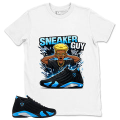 Sneaker Guy Shirt- Match Air Jordan 14 Black University Blue 2026