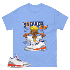 Sneaker Guy Shirt - Match Blue Air Jordan 3 Knicks