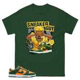 Sneaker Guy Shirt - Match Green Dunk Low Miami Hurricanes